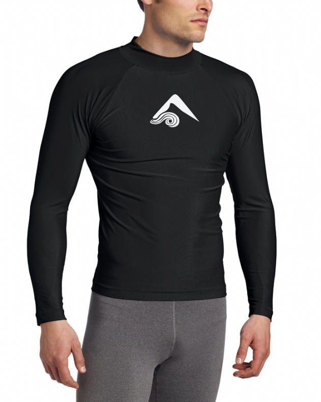 Kanu Surf Men's Platinum Solid Rashguard