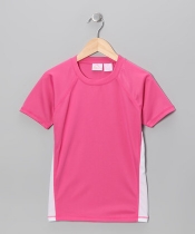 Girls Color Block Swim Tee