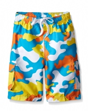 4-7 Boys Camo Swim Trunks